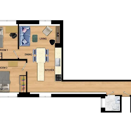 Modern - Work Friendly - Quiet Area Daire
